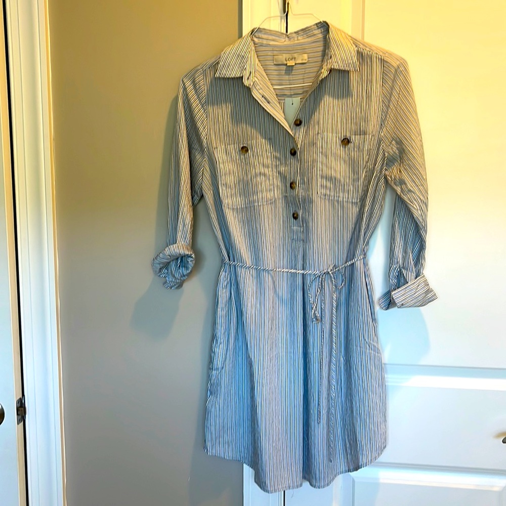 Loft shirt dress size medium petite. New with tags.